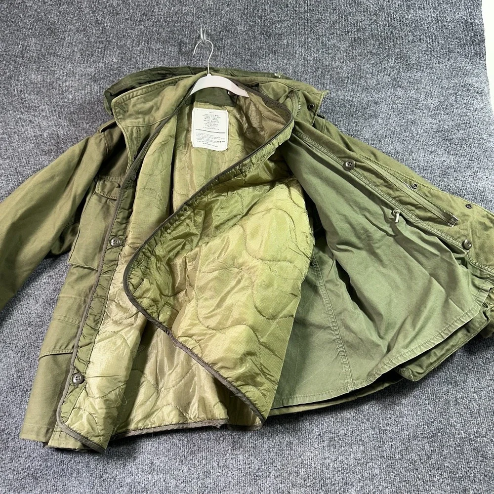 US Military Field Coat Jacket Green OG-107 Lined Vietnam War M65 Army 1975